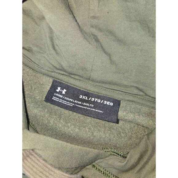 Under Armour Freedom Hoodie 3XL Loose Fit Green Camouflage Logo - Picture 5 of 8
